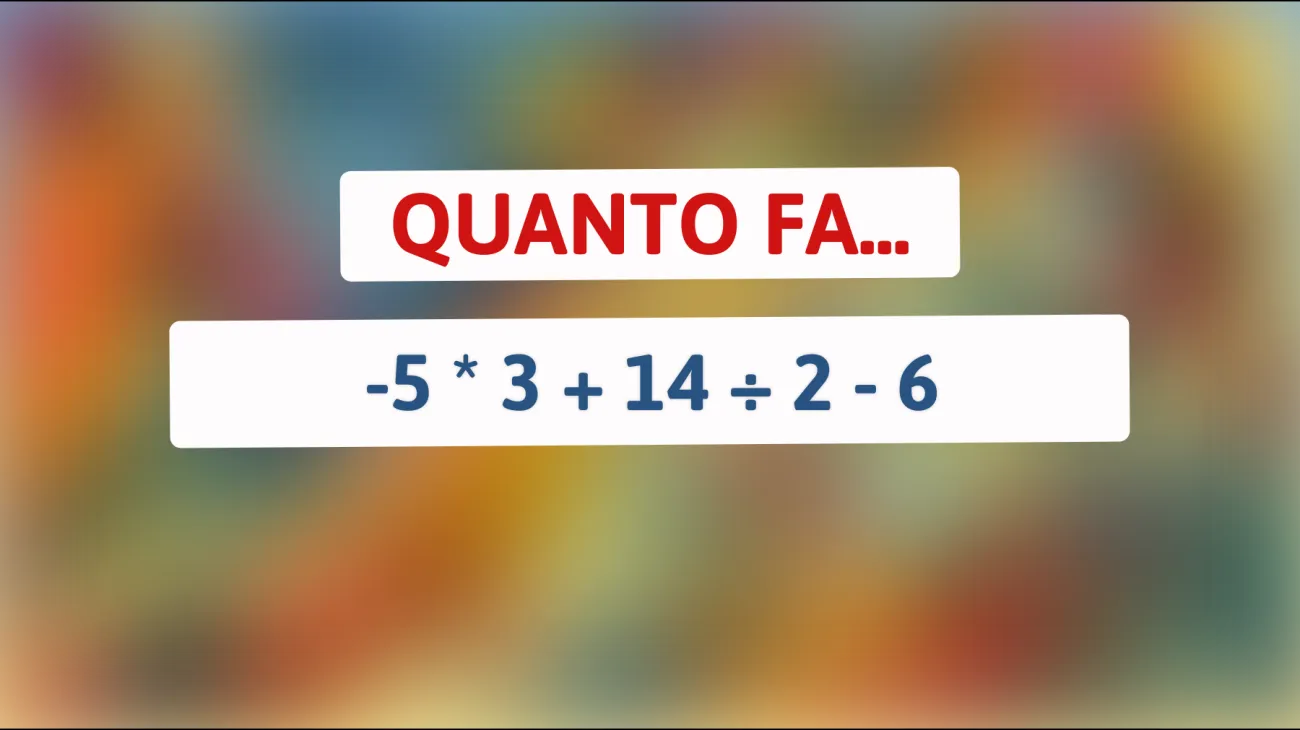 \"Scopri se hai una mente geniale: solo il 10% delle persone risolve questo semplice problema matematico!\""