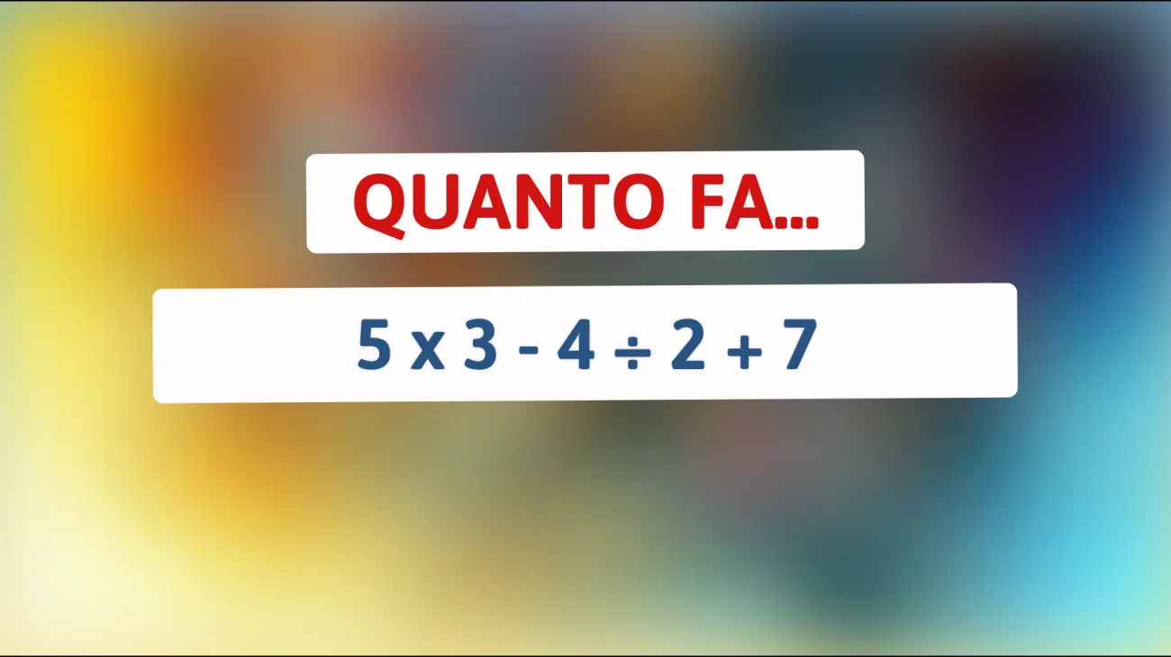 Sfida la tua intelligenza: Riesci a risolvere questo semplice enigma matematico che solo i veri geni comprendono?"